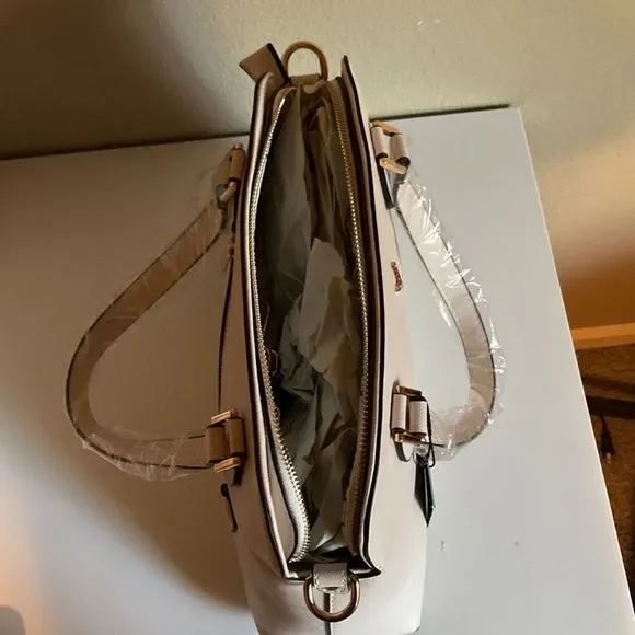 Vanessa Williams Off White Lush Round Satchel - Picture 3 of 5